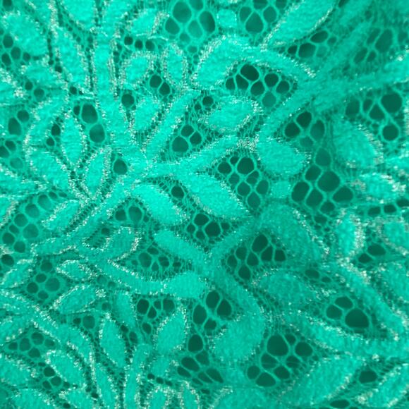 Lilly Pulitzer Women's Green Metallic Jungle Lace Mini Erica Dress Size Medium - Picture 8 of 10